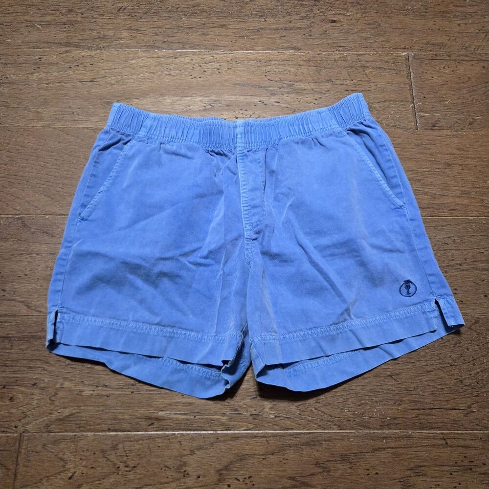 Crazy Shirts Hawaii Original Blue Elastic Waist Casual Shorts Mens Size Large
